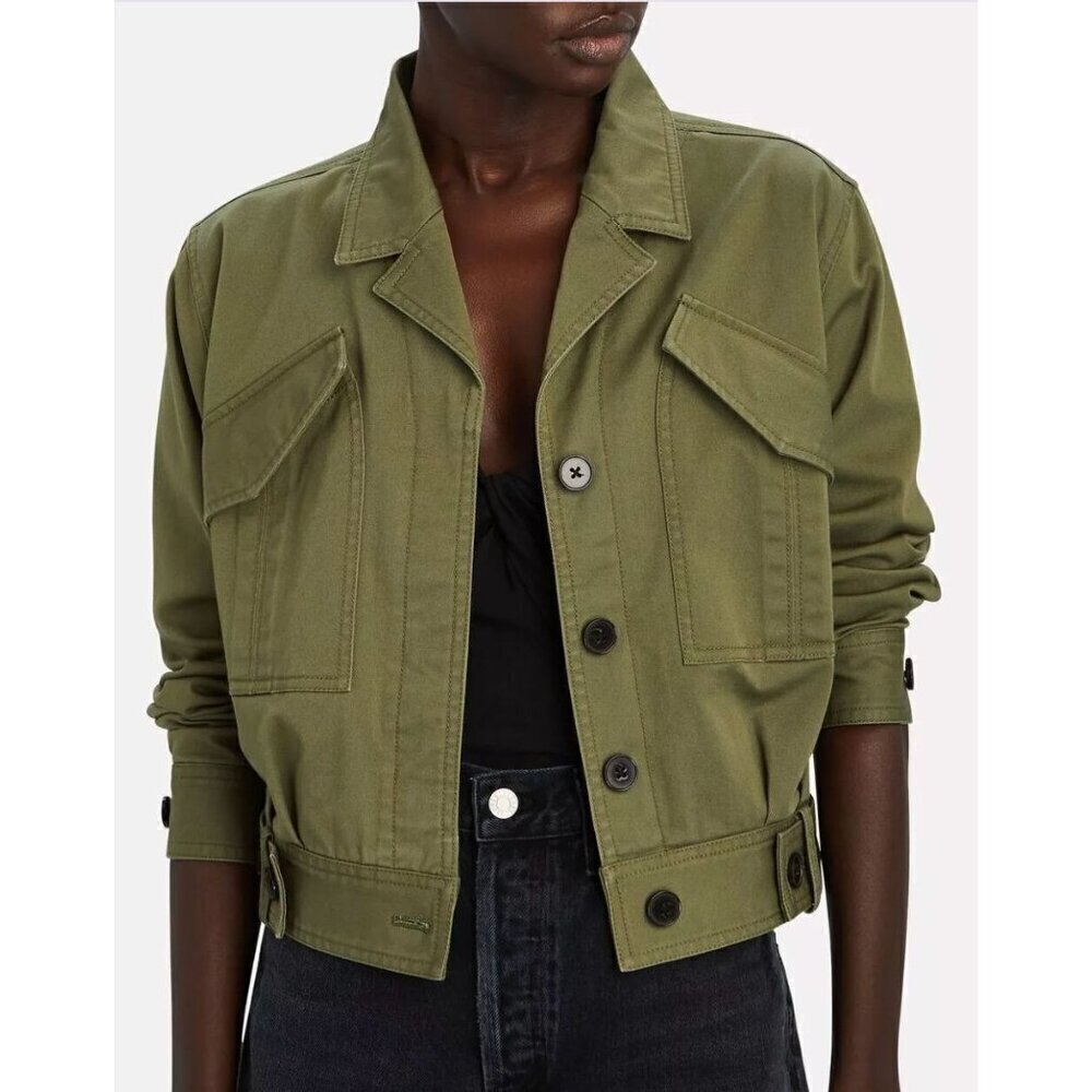 Derek Lam 10 Crosby Gwen Field Jacket Green Womens Size 6